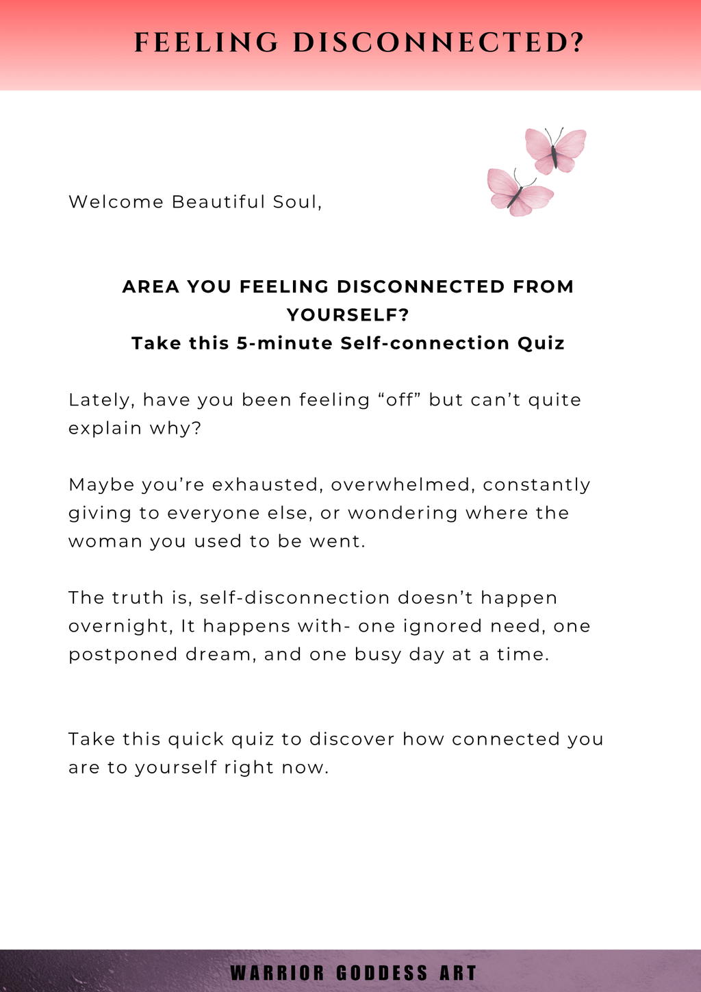 5- Minute Self-Connection Quiz