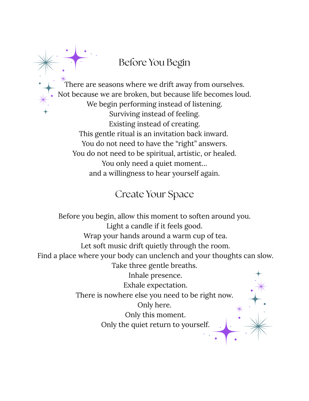 Free-3 Prompts to connect with your inner knowing