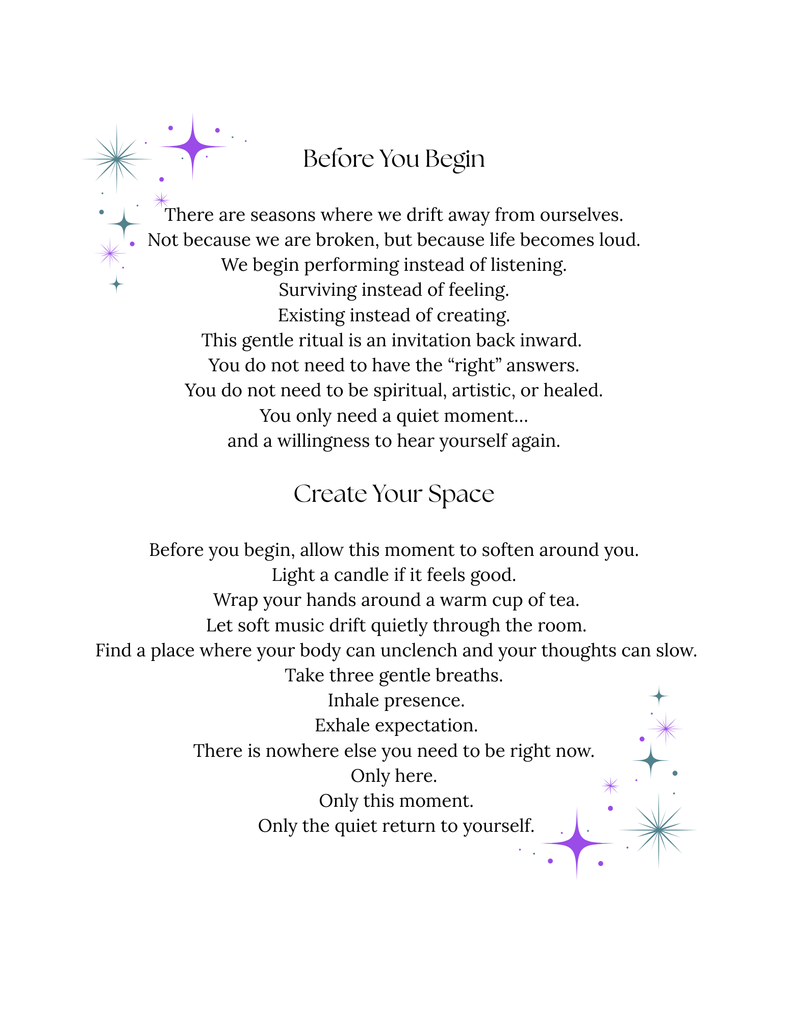 Free-3 Prompts to connect with your inner knowing