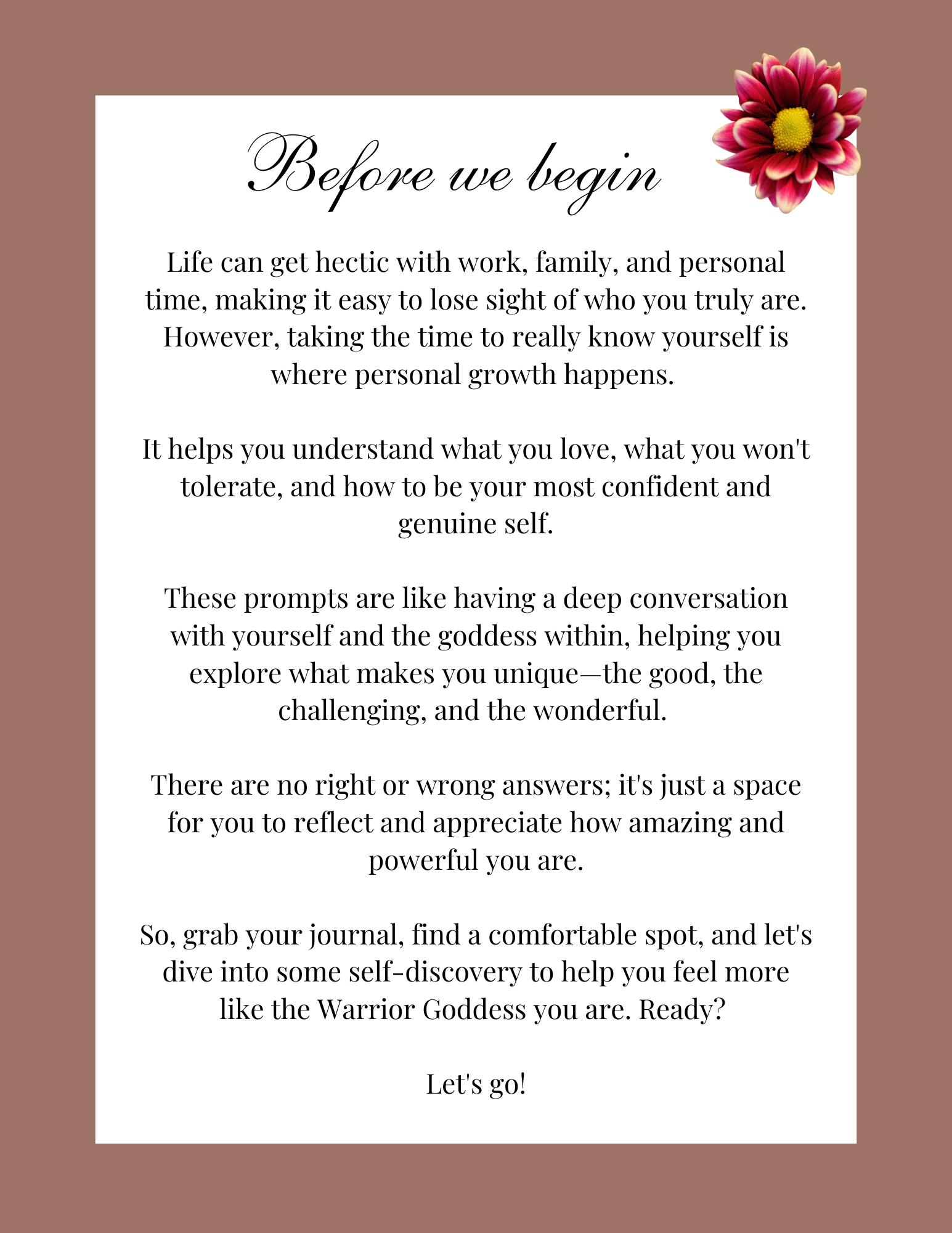 Messages from the Goddess Journal