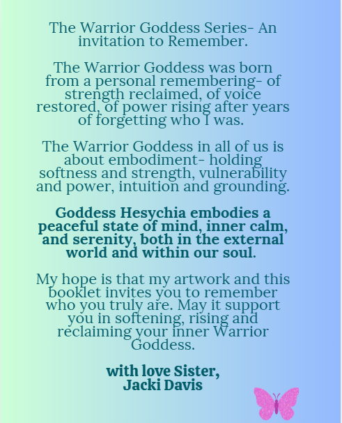 Goddess Hesychia Affirmation Booklet