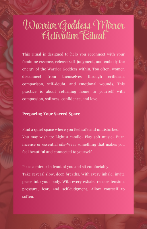 Warrior Goddess Mindset Workbook Bundle